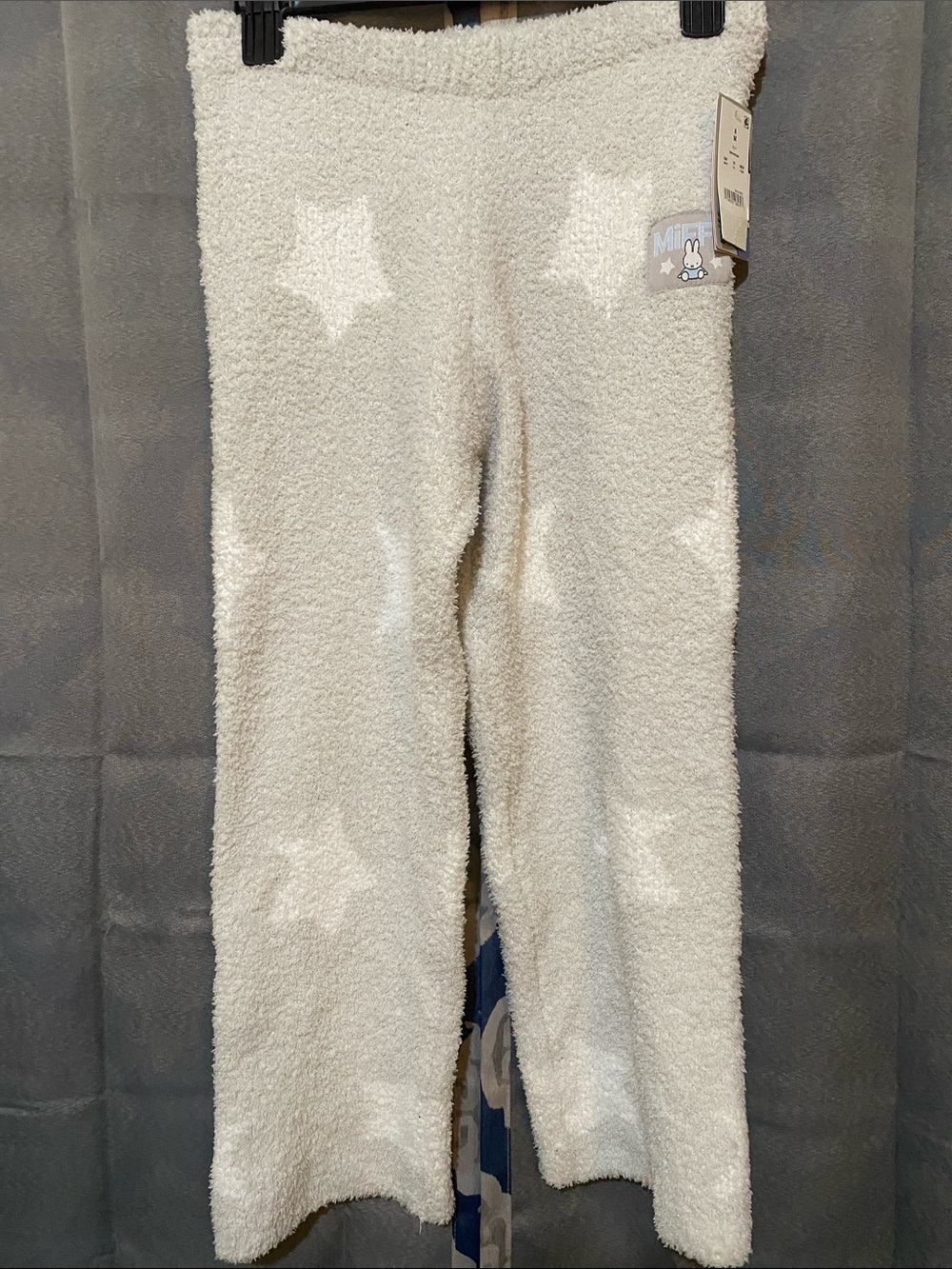 miffy Cream Star Fleece Pajama Bottoms